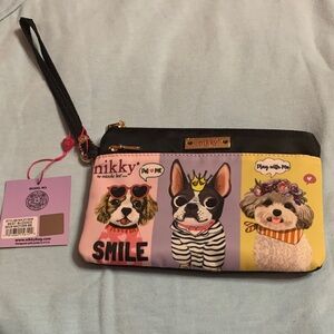 Nikky Nicole Best Buddies Wristlet - Make Up Bag